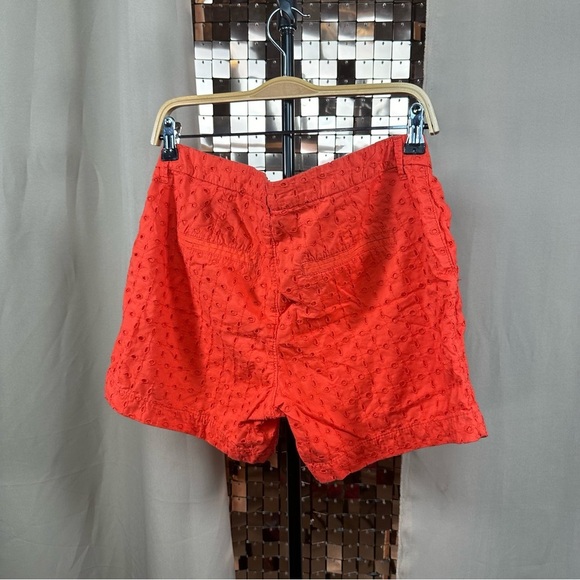 Old Navy Coral Size 4 Regular Lace Eyelet Cut Bermuda Style Shorts WAIST 16 - Picture 5 of 10